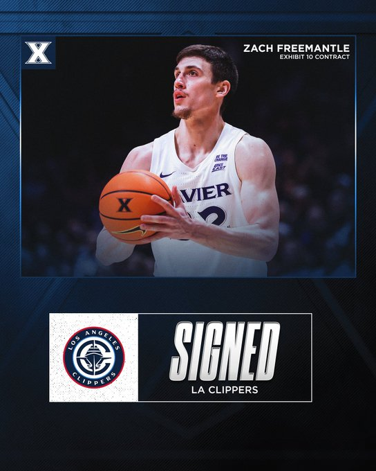 亚冠-名记：快船签下落选秀扎克·弗里曼托