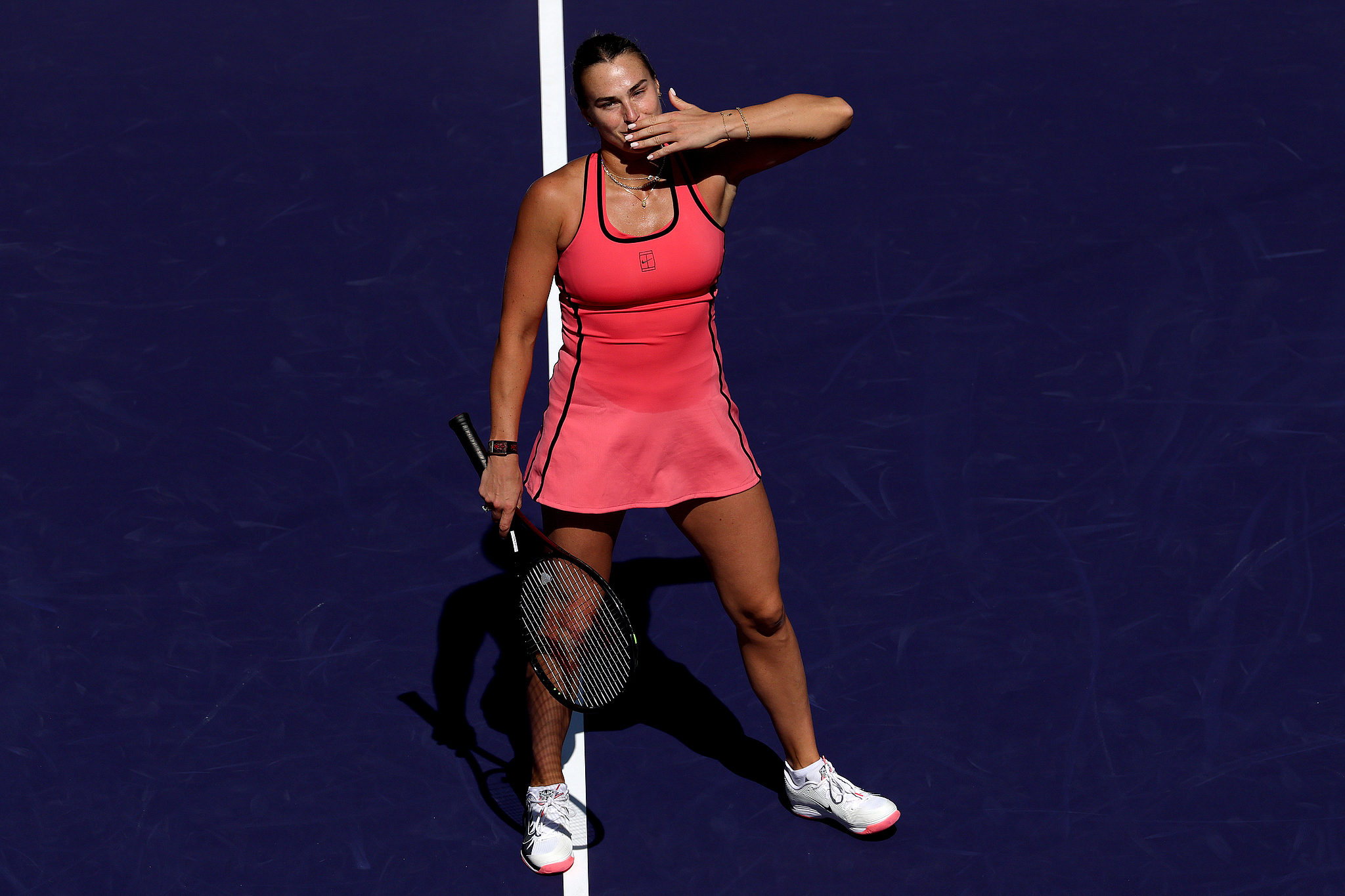 萨巴伦卡2-0横扫大坂直美 晋级印第安维尔斯站八强